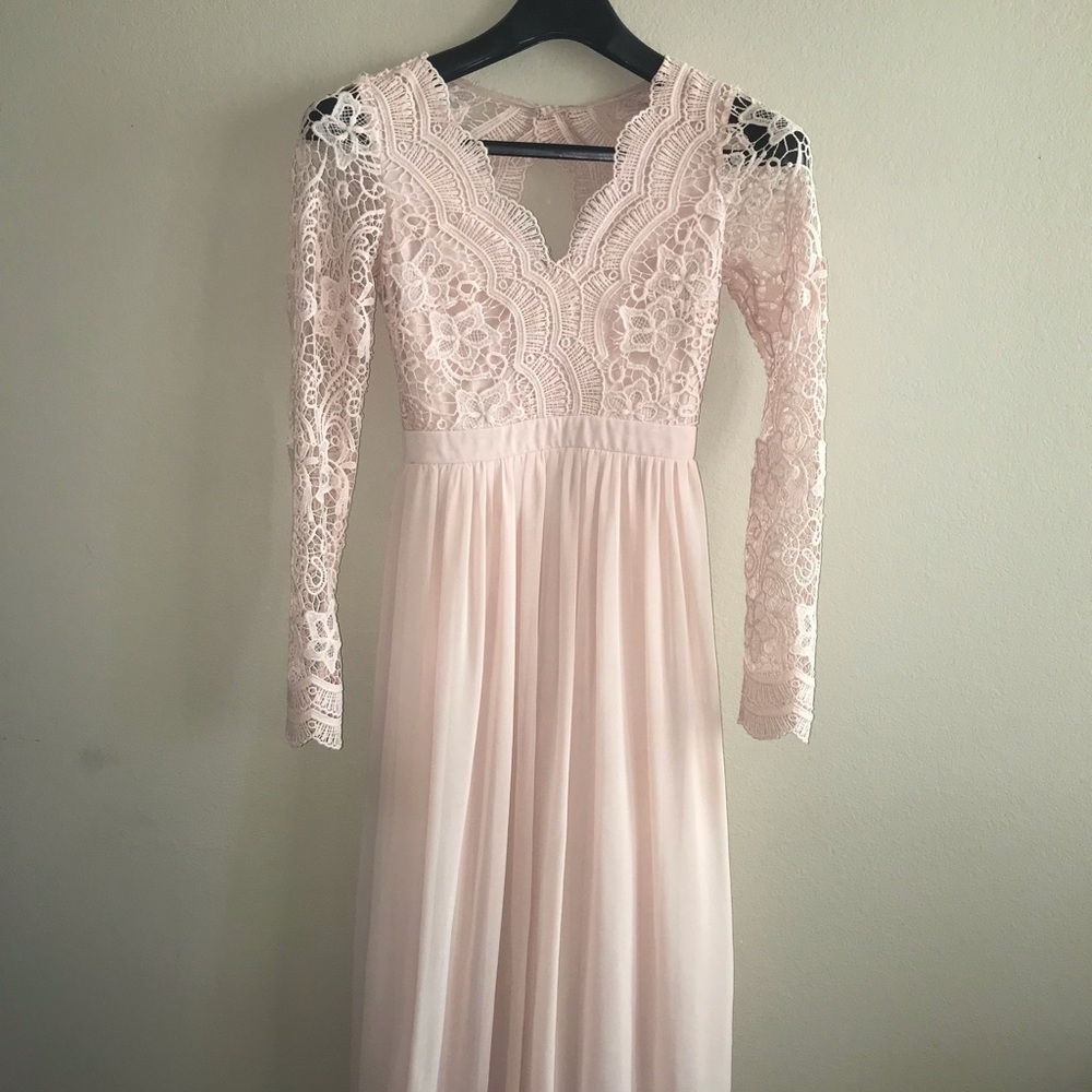 Baby pink dress!